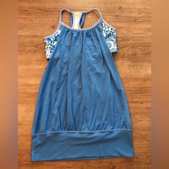 Lululemon No Limits Tank Beaming blue Laceoflage size 4 - Picture 5 of 5